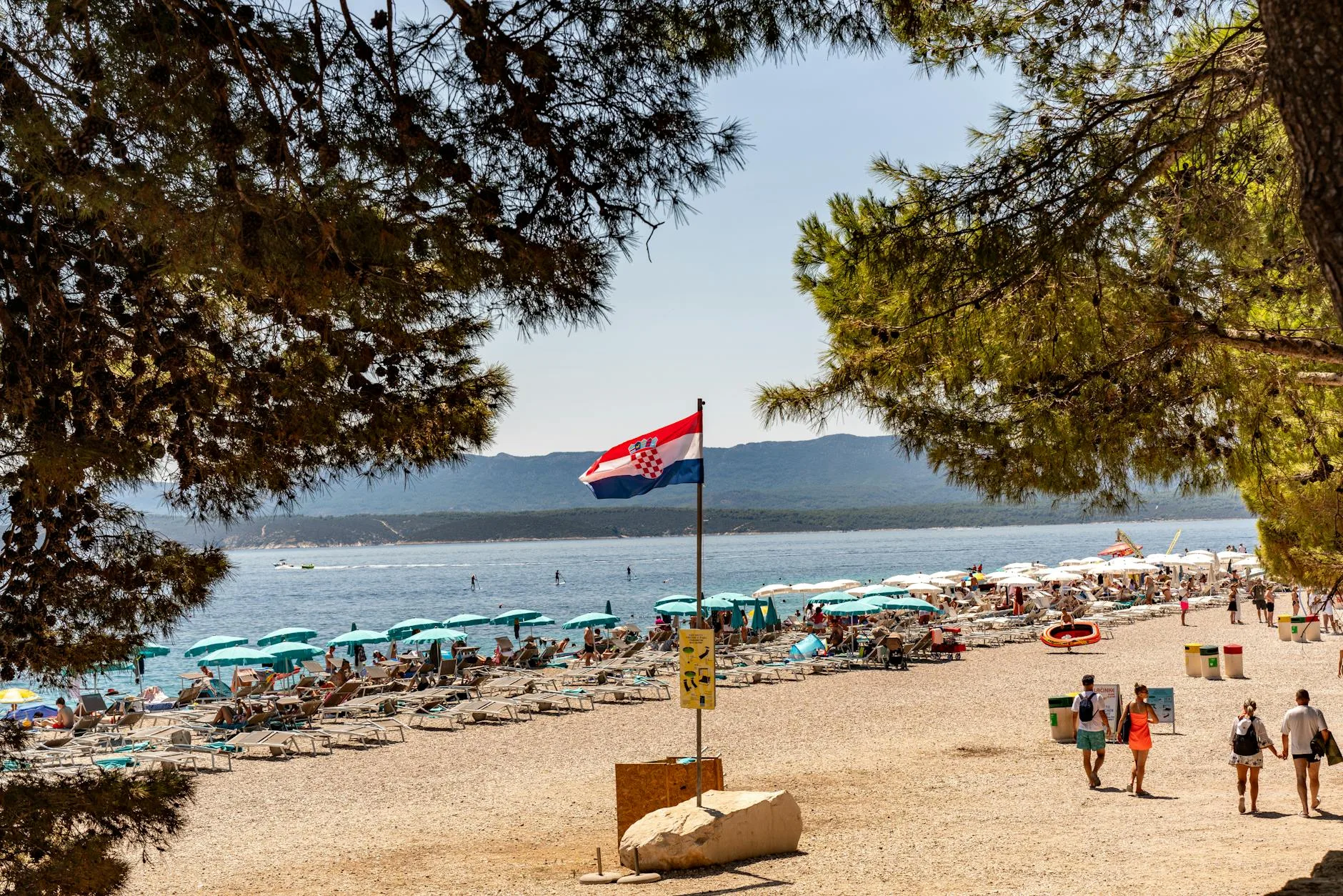️ Brač : la plage de Zlatni Rat