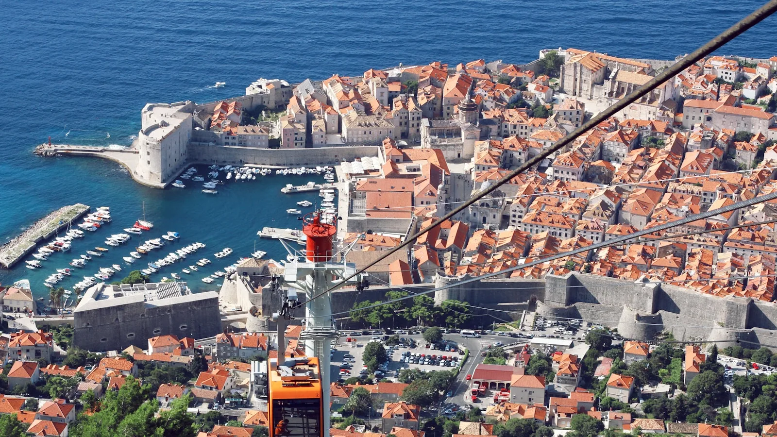 Téléphérique du mont Srđ : panorama sur la ville